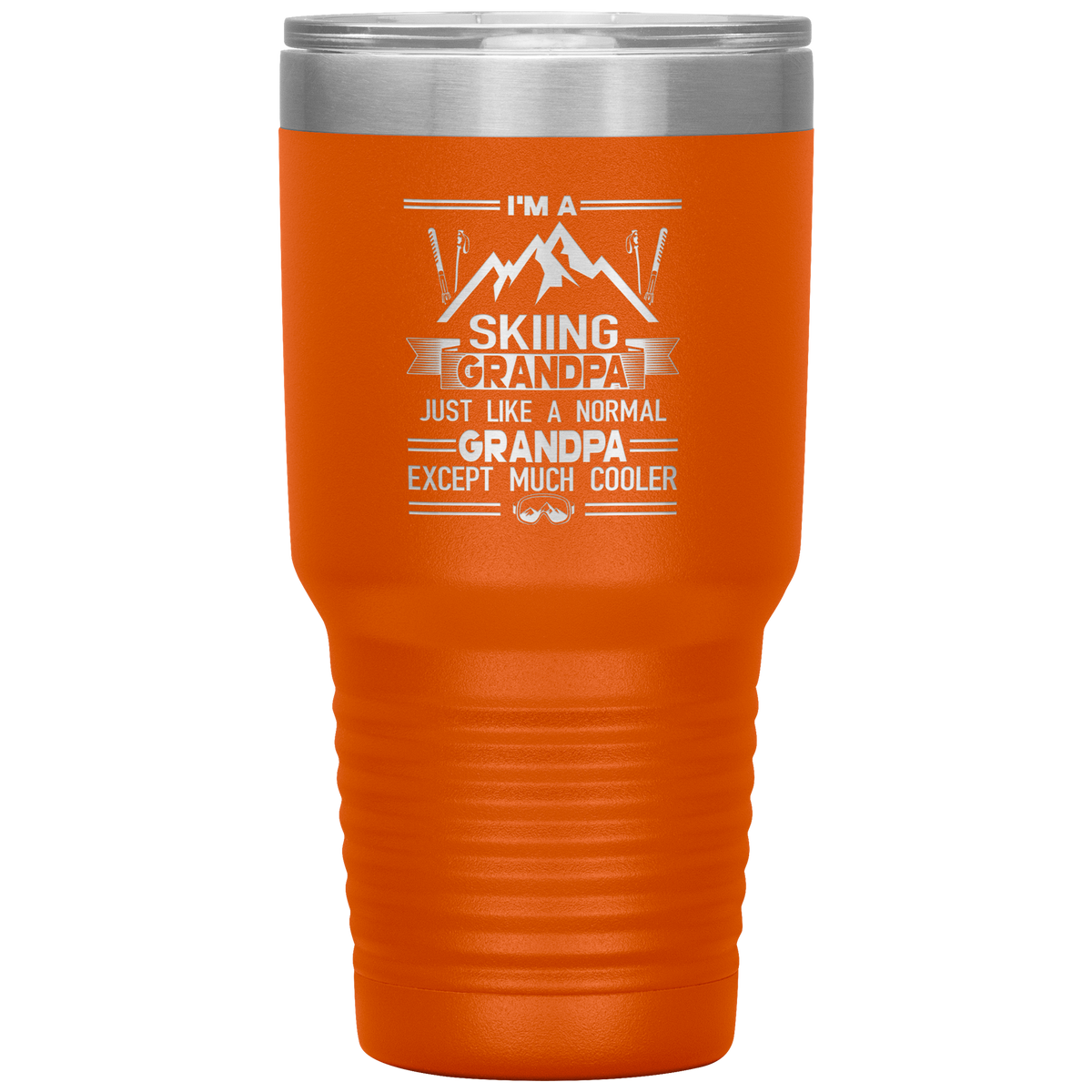 I'm A Skiing Grandpa 30oz Tumbler - Powderaddicts