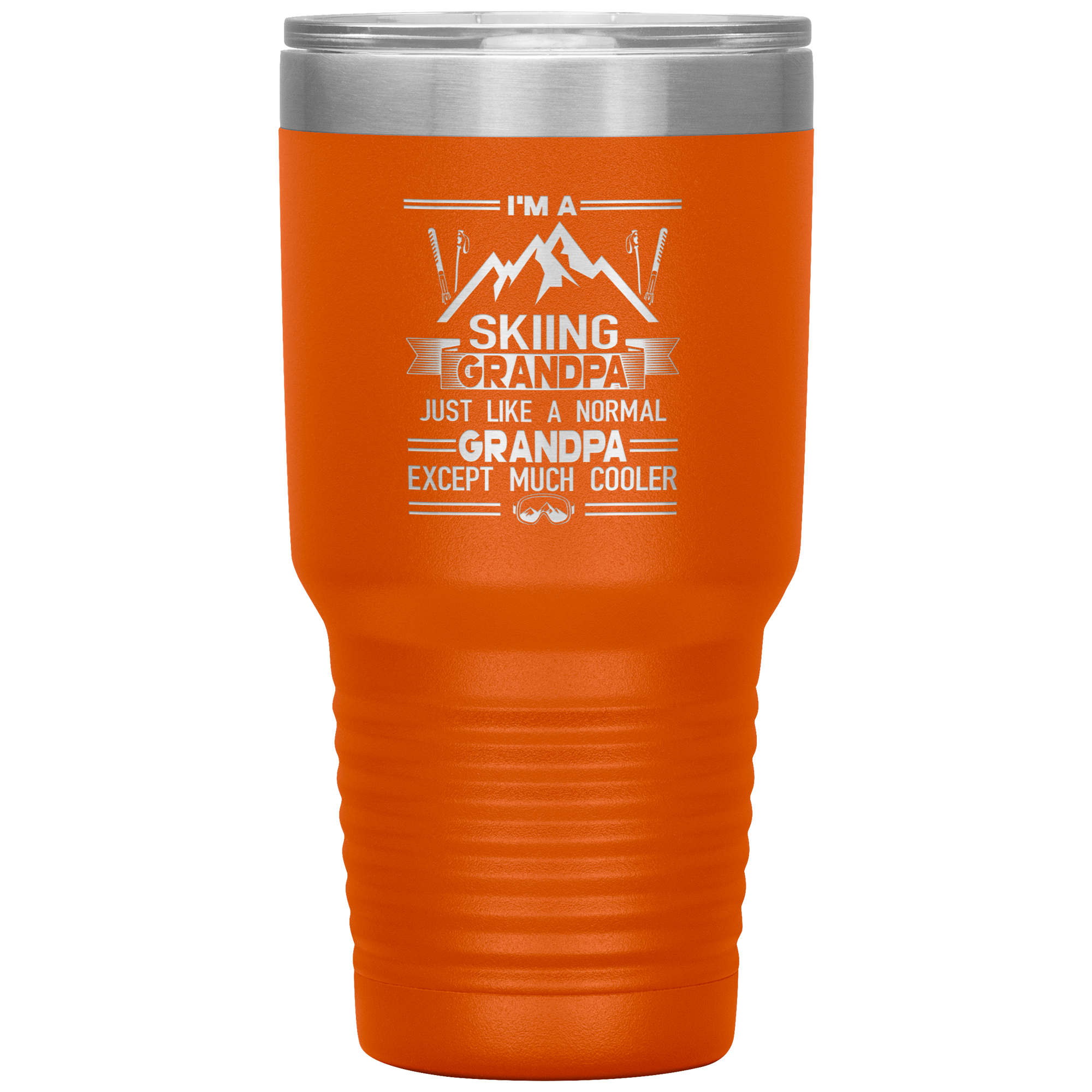 I'm A Skiing Grandpa 30oz Tumbler - Powderaddicts