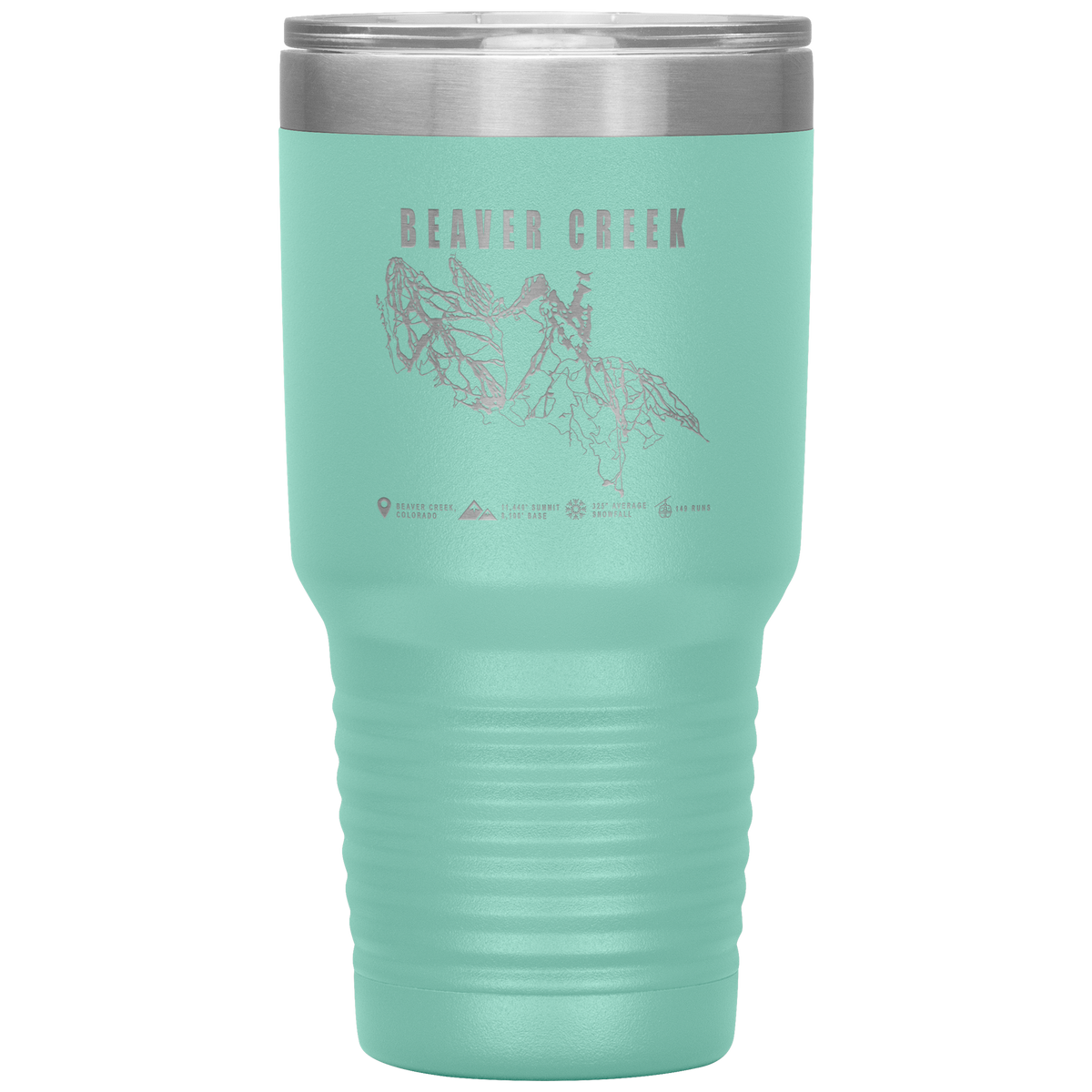 Beaver Creek Colorado Ski Trail Map 30oz Tumbler - Powderaddicts