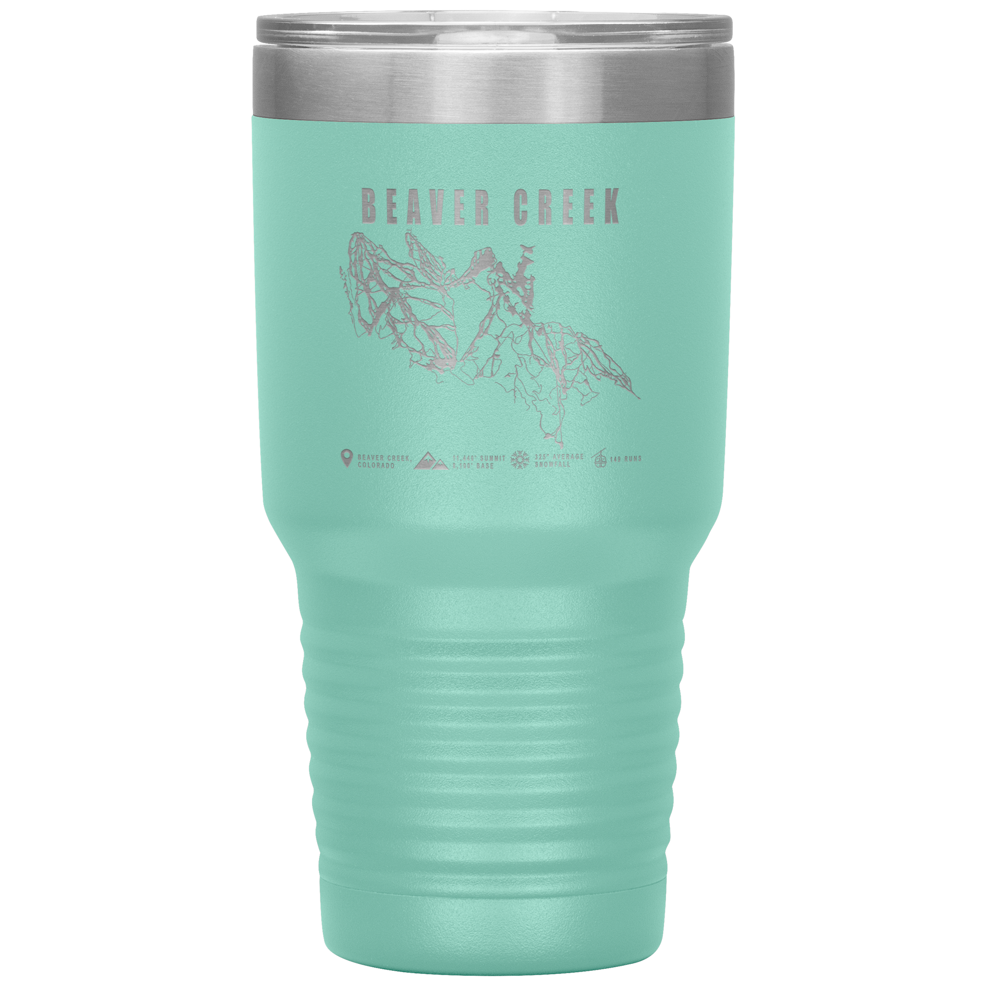 Beaver Creek Colorado Ski Trail Map 30oz Tumbler - Powderaddicts