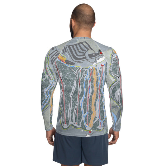 Jack Frost, Pennsylvania Ski Trail Map Men's Base Layer Top - Powderaddicts