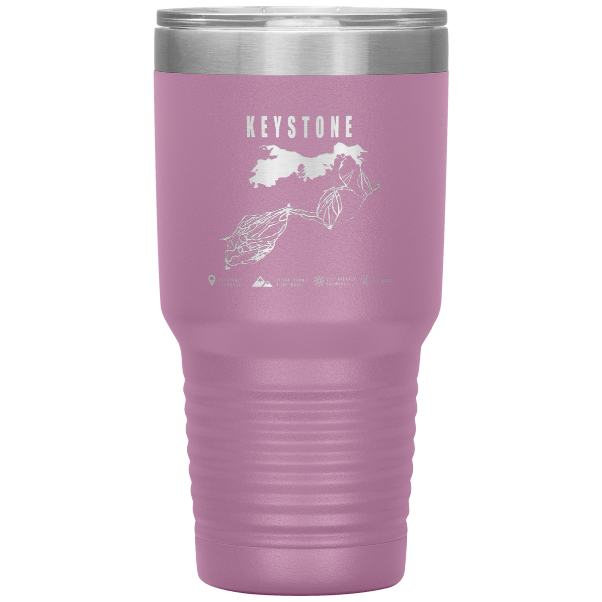 Keystone Colorado Ski Trail Map 30oz Tumbler - Powderaddicts