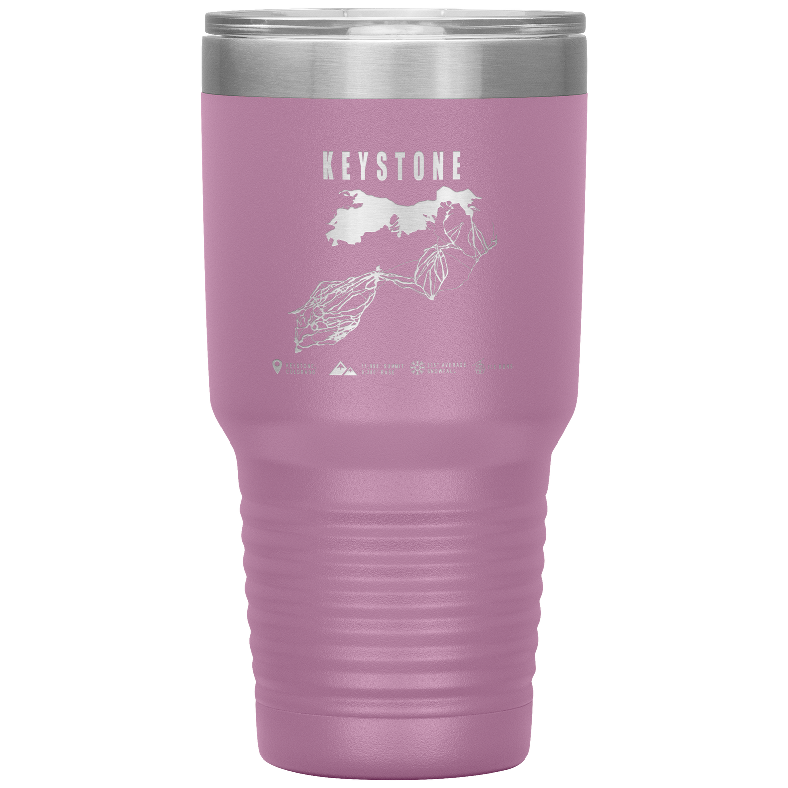 Keystone Colorado Ski Trail Map 30oz Tumbler - Powderaddicts
