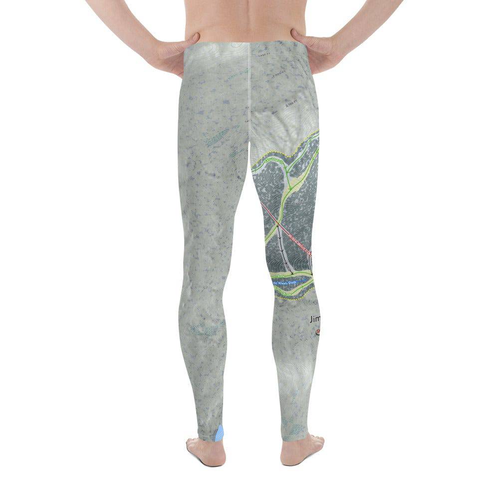 Jiminy Peak, Massachusetts Ski Trail Map Men's Base Layer Bottom - Powderaddicts