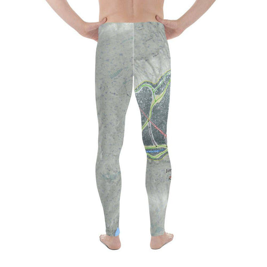 Jiminy Peak, Massachusetts Ski Trail Map Men's Base Layer Bottom - Powderaddicts