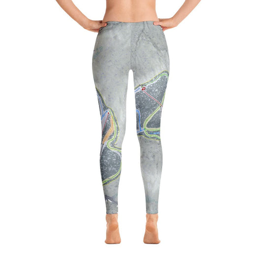 Jiminy Peak, Massachusetts Ski Trail Map Women's Base Layer Bottom - Powderaddicts