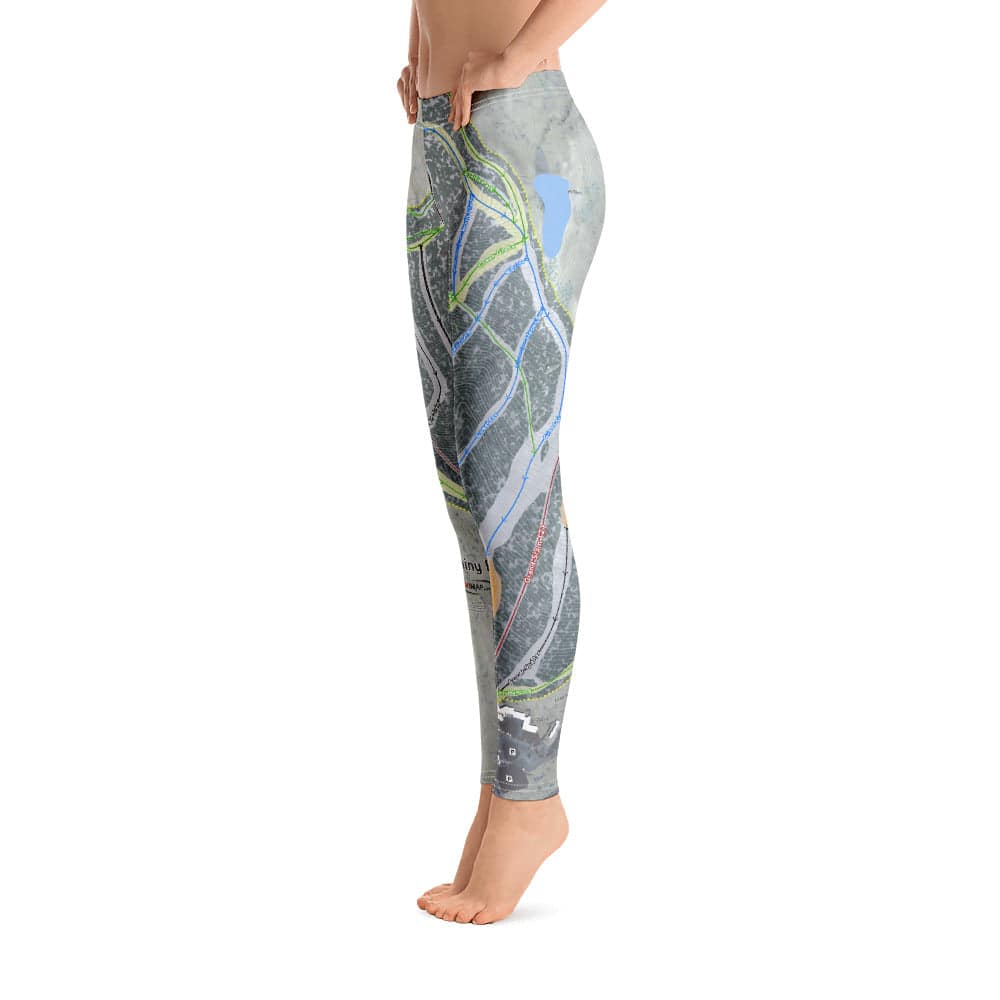 Jiminy Peak, Massachusetts Ski Trail Map Women's Base Layer Bottom - Powderaddicts