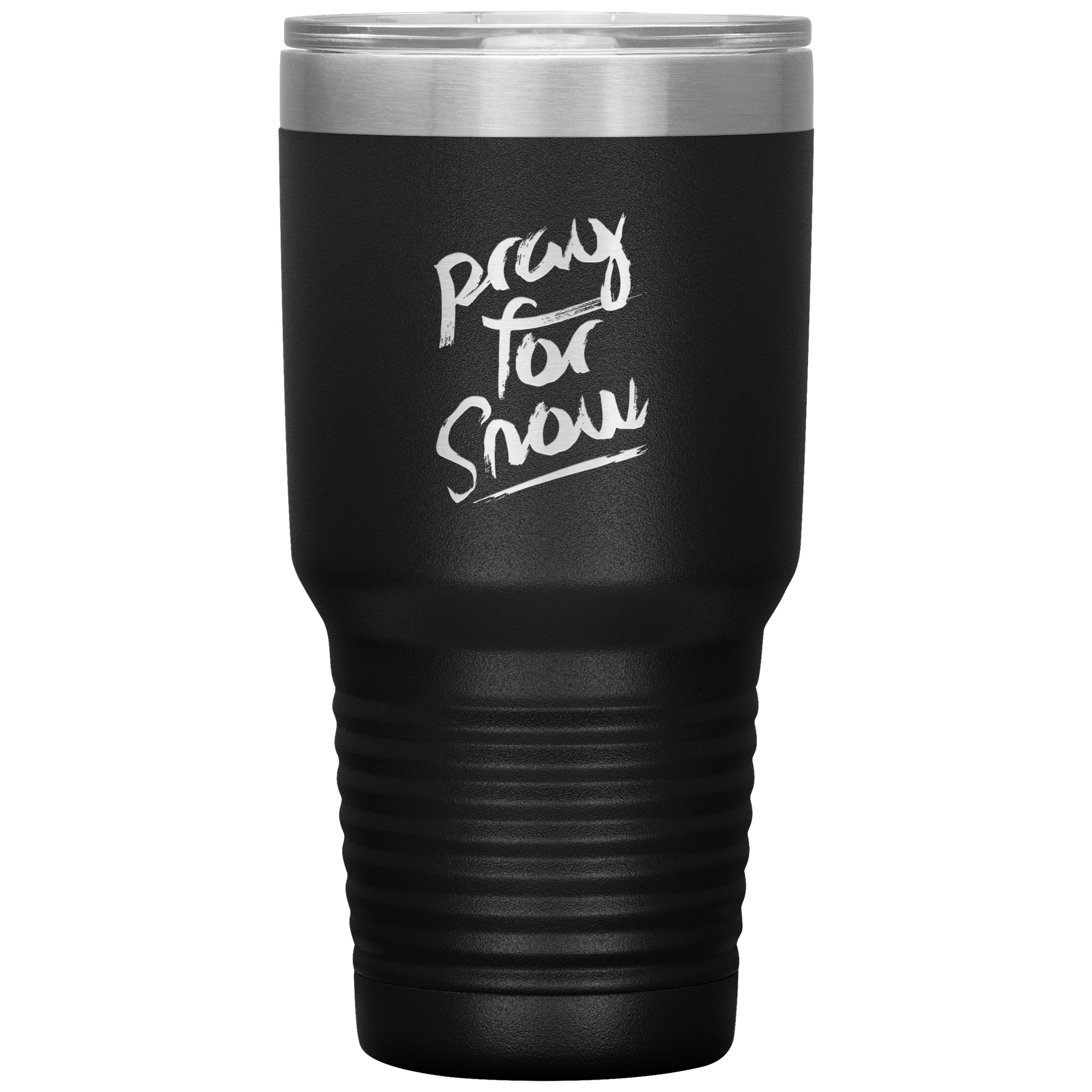 Pray For Snow Back 30oz Tumbler - Powderaddicts