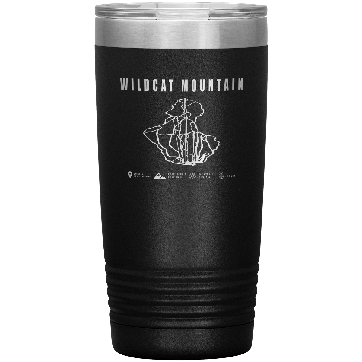 Wildcat Mountain, New Hampshire Ski Trail Map 20oz Tumbler