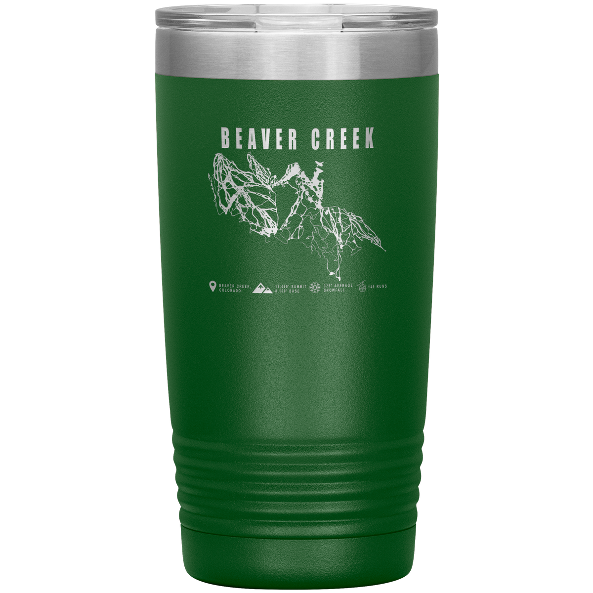 Beaver Creek Colorado Ski Trail Map 20oz Tumbler - Powderaddicts