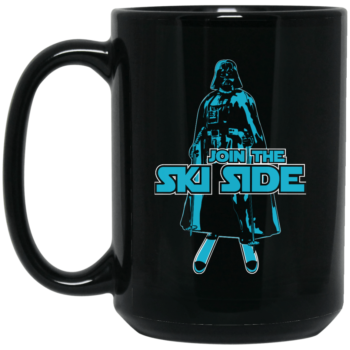Join The Ski Side Black Mug - Powderaddicts
