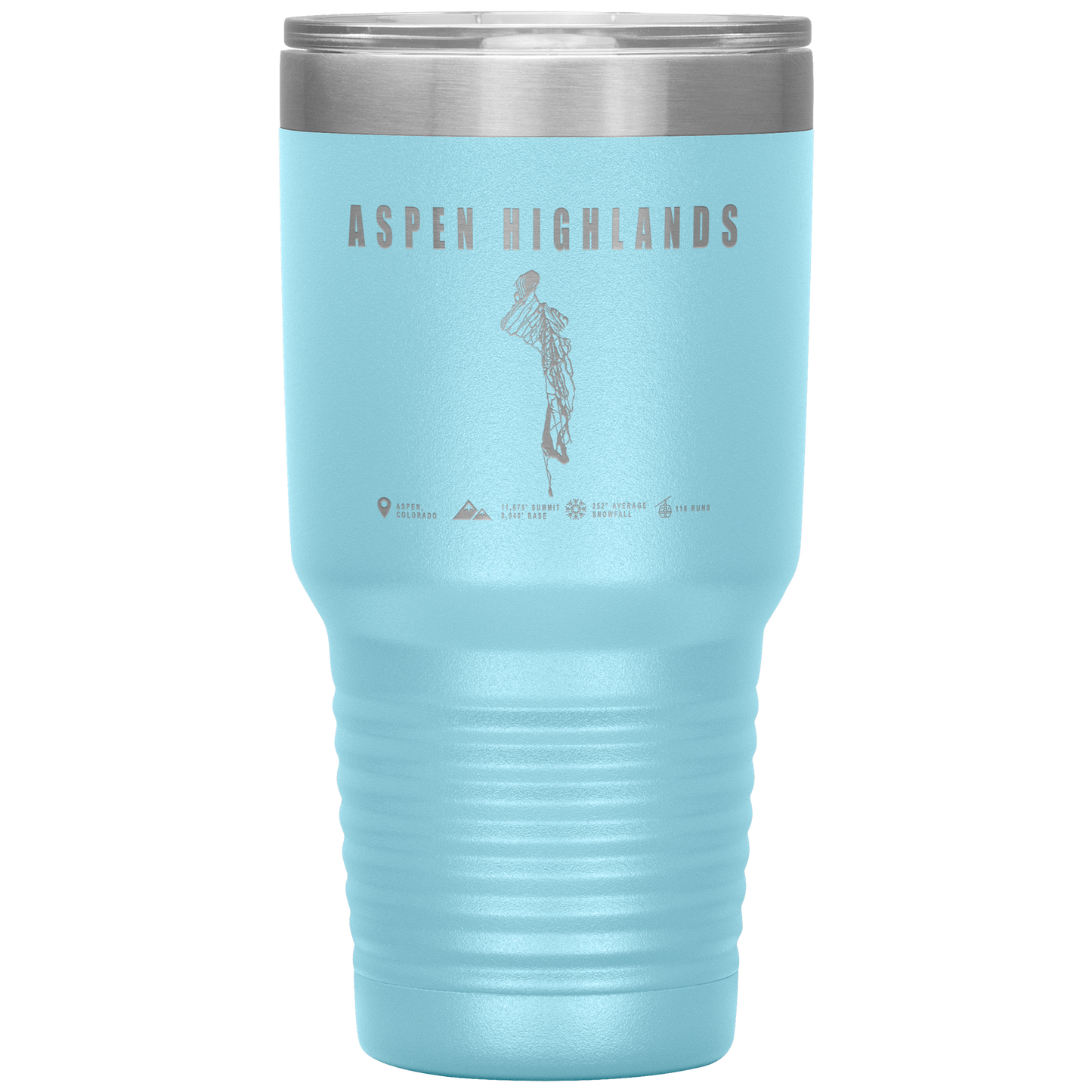 Aspen Highlands, Colorado Ski Resort 30oz Tumbler - Powderaddicts