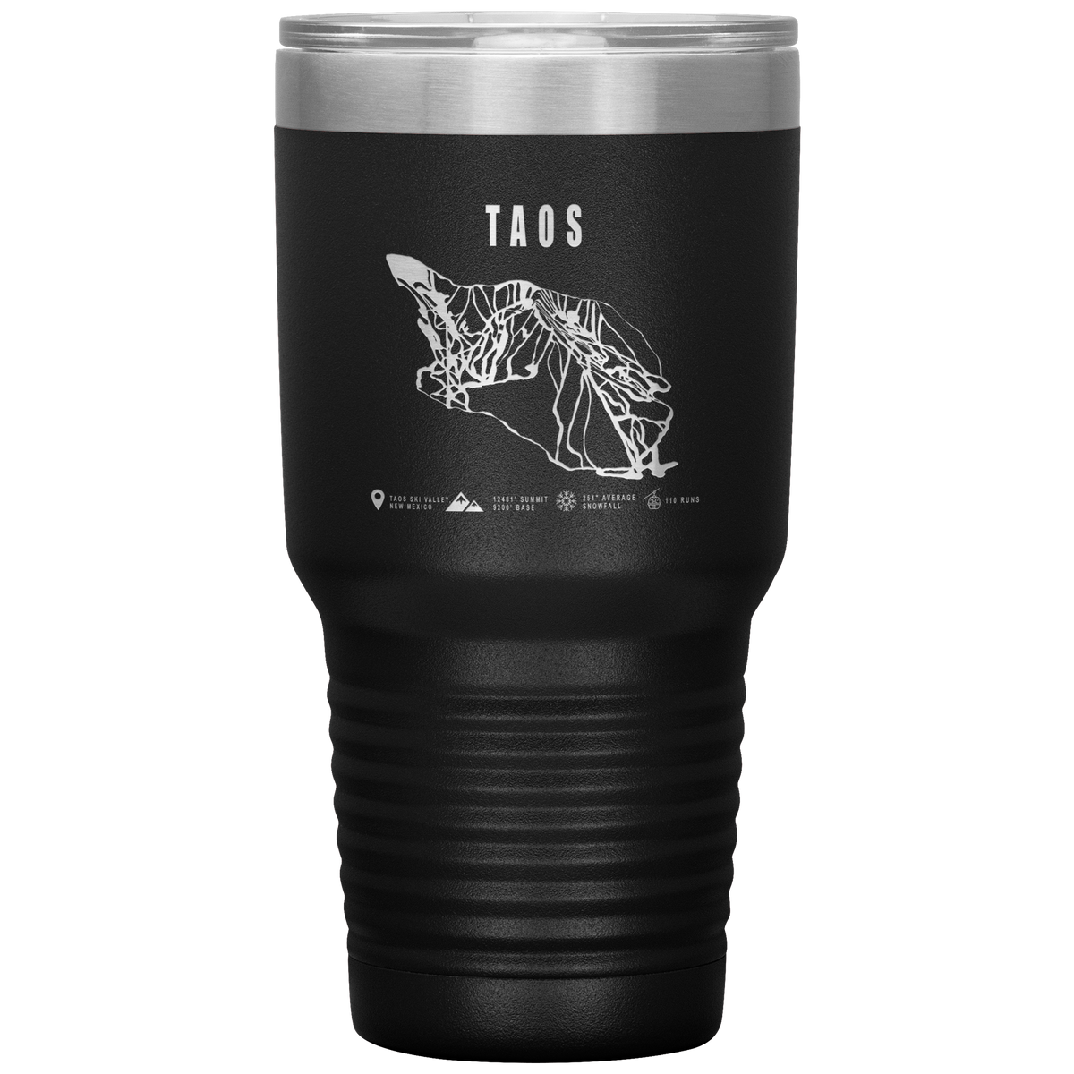 Taos, New Mexico Ski Trail Map 30oz Tumbler