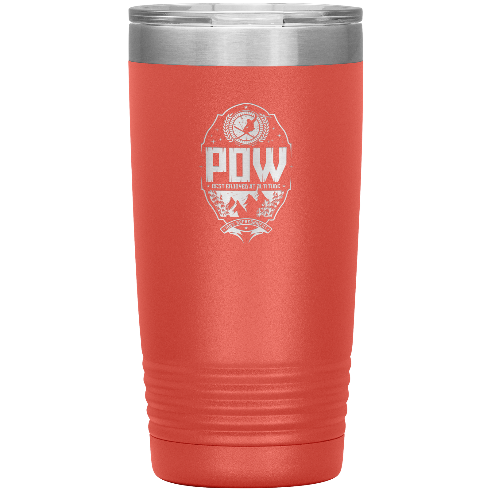 Pow Best Enjoyed At Altitude 20oz Tumbler - Powderaddicts