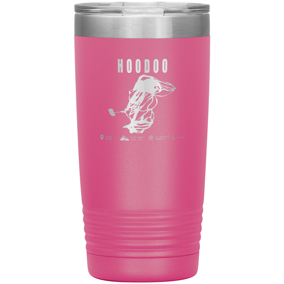 Hoodoo, Oregon Ski Trail Map 20oz Tumbler - Powderaddicts