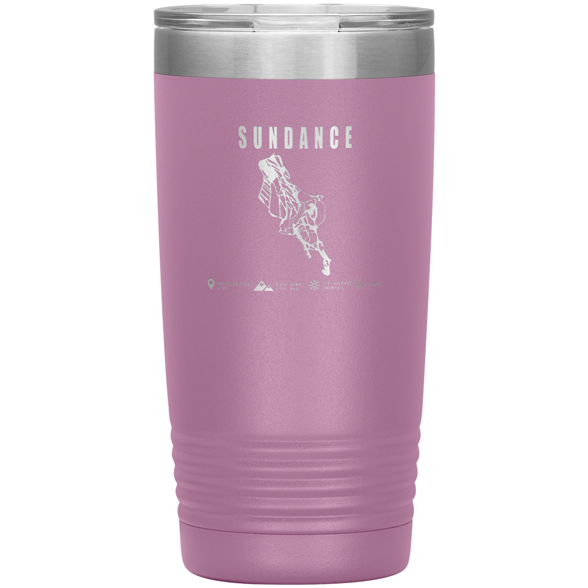 Sundance,Utah Ski Trail Map 20oz Tumbler - Powderaddicts