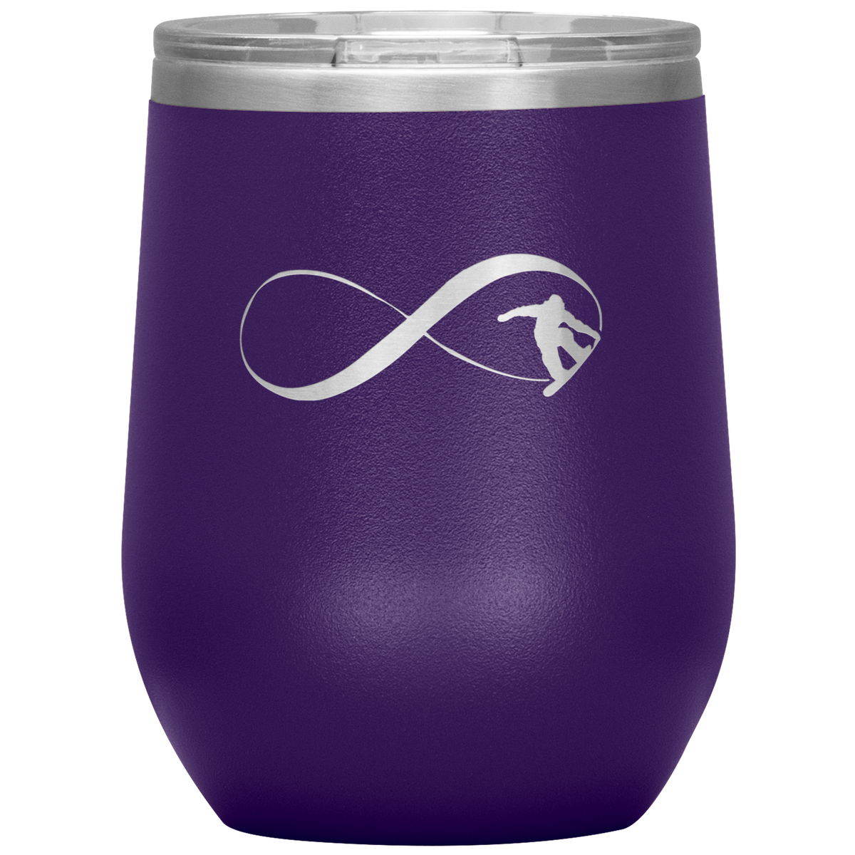 Infinity Snowboard Wine 12oz Tumbler - Powderaddicts