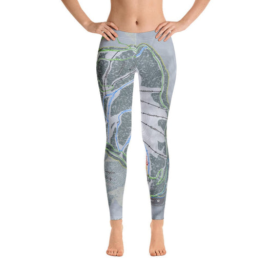 Kelly Canyon, Idaho Ski Trail Map Women's Base Layer Bottom - Powderaddicts
