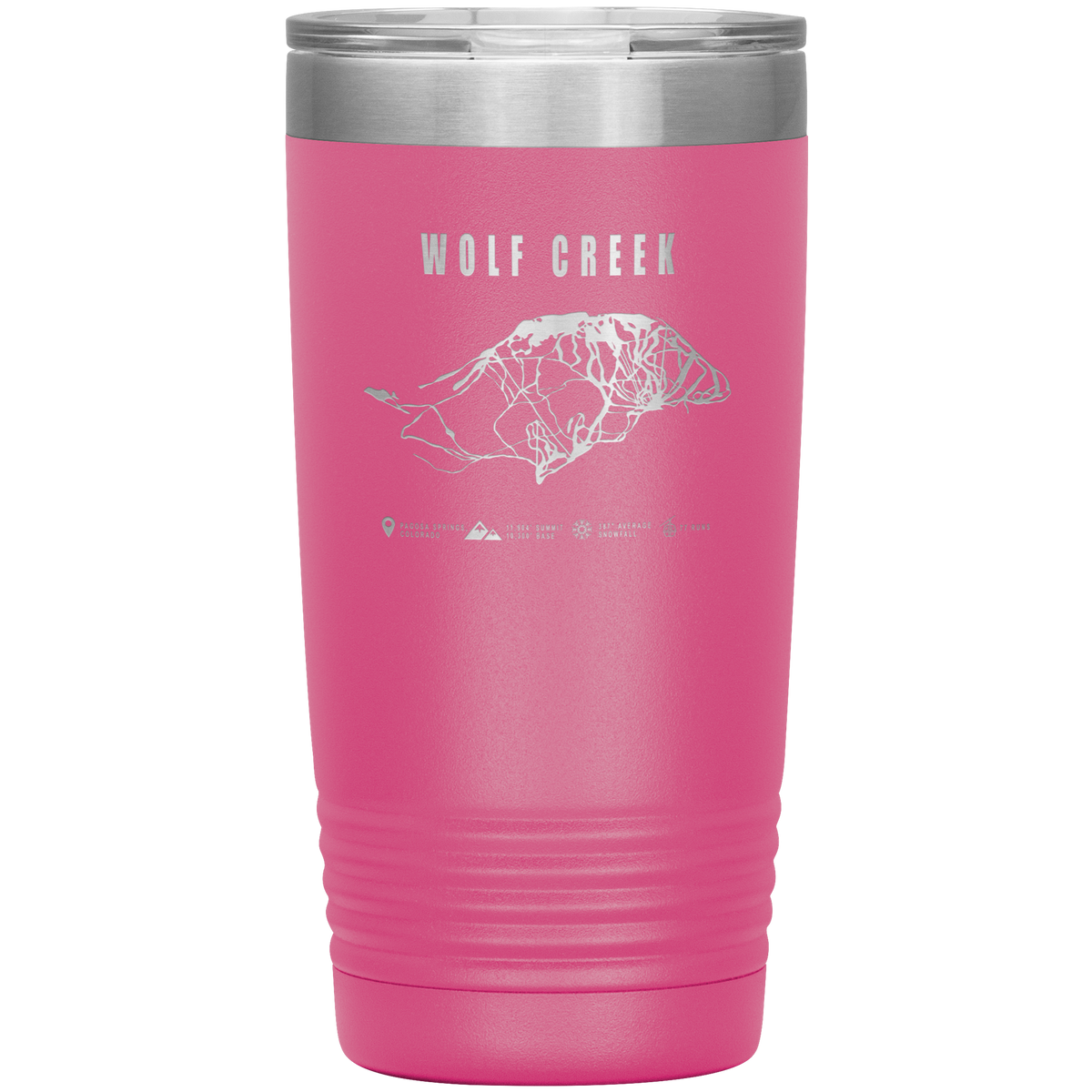 Wolf Creek Colorado Ski Trail Map 20oz Tumbler - Powderaddicts