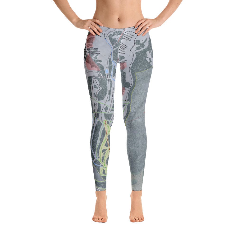 Kicking Horse, British Columbia Ski Trail Map Women's Base Layer Bottom - Powderaddicts