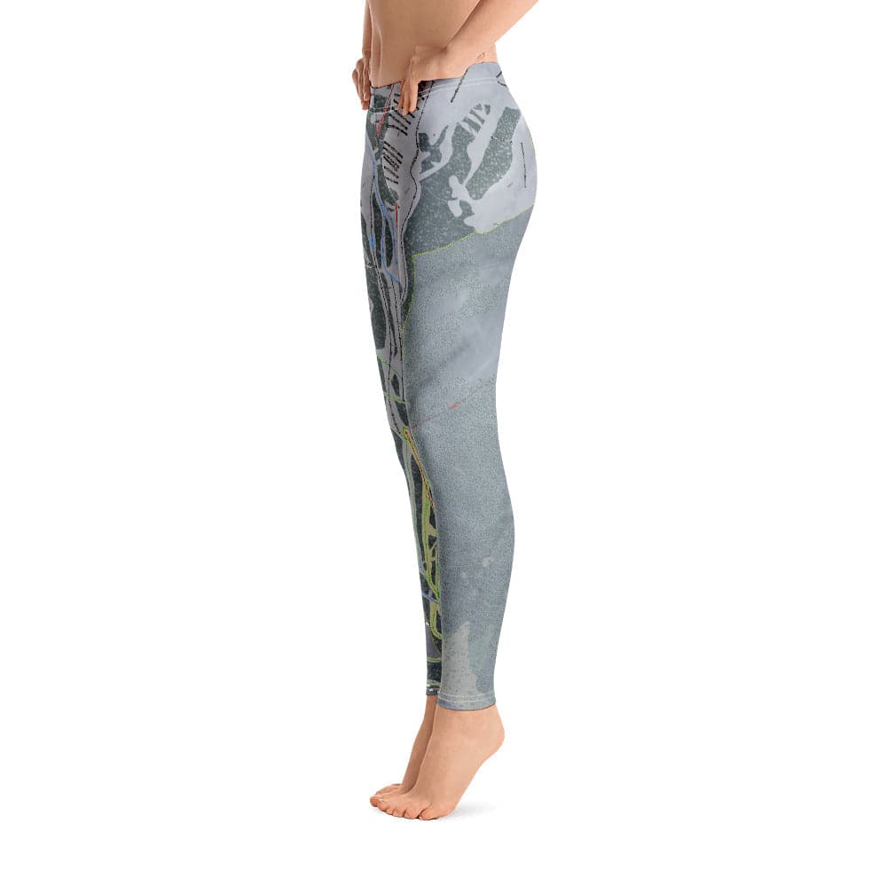 Kicking Horse, British Columbia Ski Trail Map Women's Base Layer Bottom - Powderaddicts