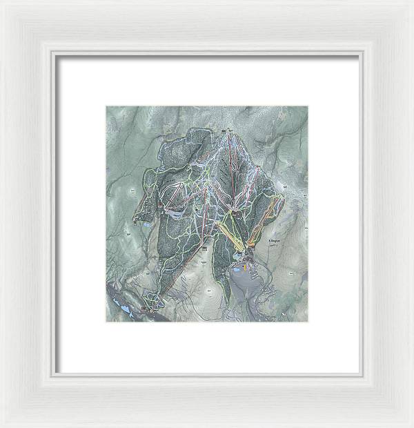 Killington Ski Trail Map - Framed Print - Powderaddicts