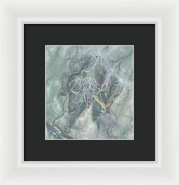 Killington Ski Trail Map - Framed Print - Powderaddicts