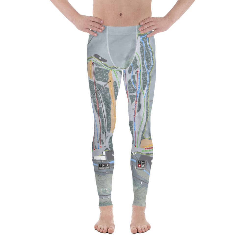 Kissing Bridge, New York Ski Trail Map Men's Base Layer Bottom