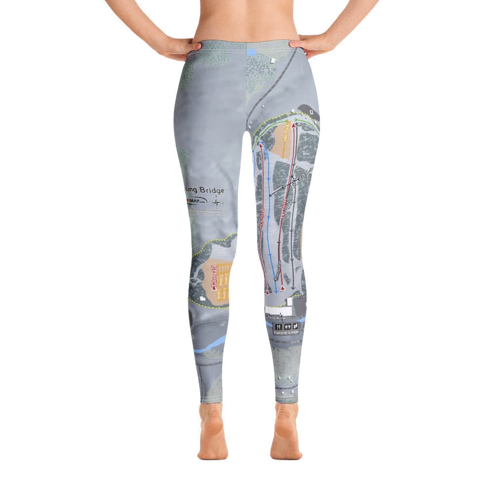 Kissing Bridge, New York Ski Trail Map Women's Base Layer Bottom