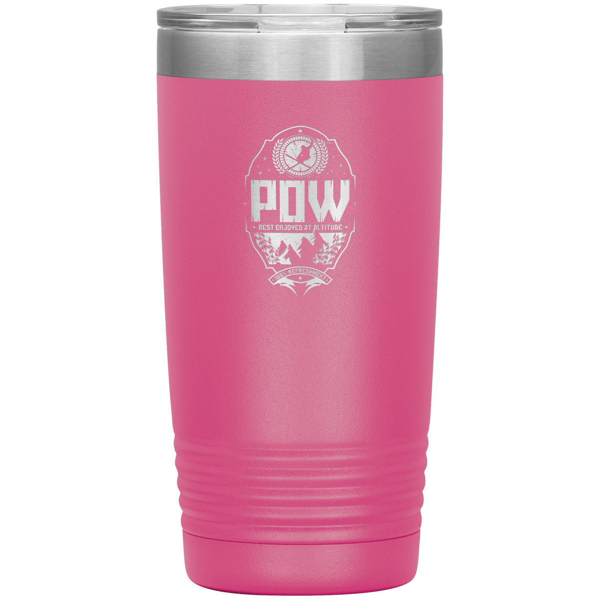 Pow Best Enjoyed At Altitude 20oz Tumbler - Powderaddicts