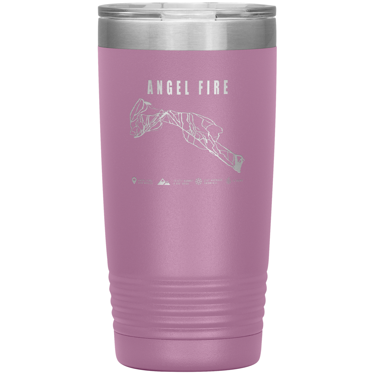 Angel Fire, New Mexico Ski Trail Map 20oz Tumbler - Powderaddicts