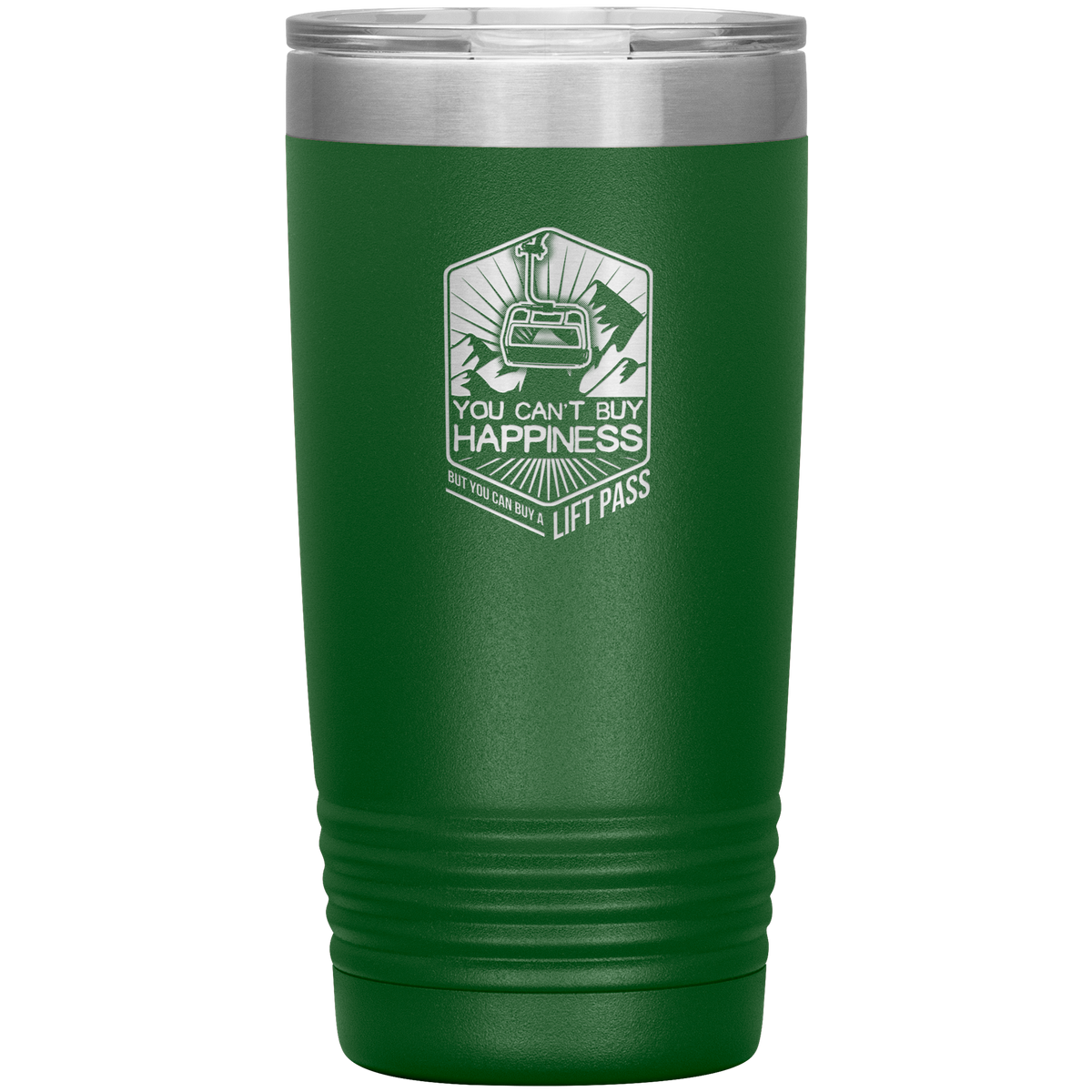 You Can't Buy Happiness But You Can Buy A Lift Pass 20oz Tumbler - Powderaddicts