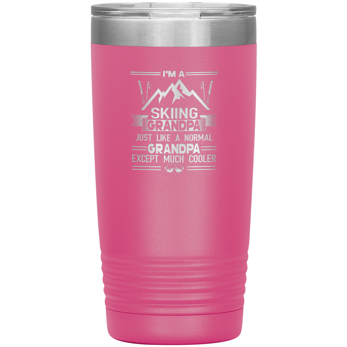I'm A Skiing Grandpa 20oz Tumbler - Powderaddicts