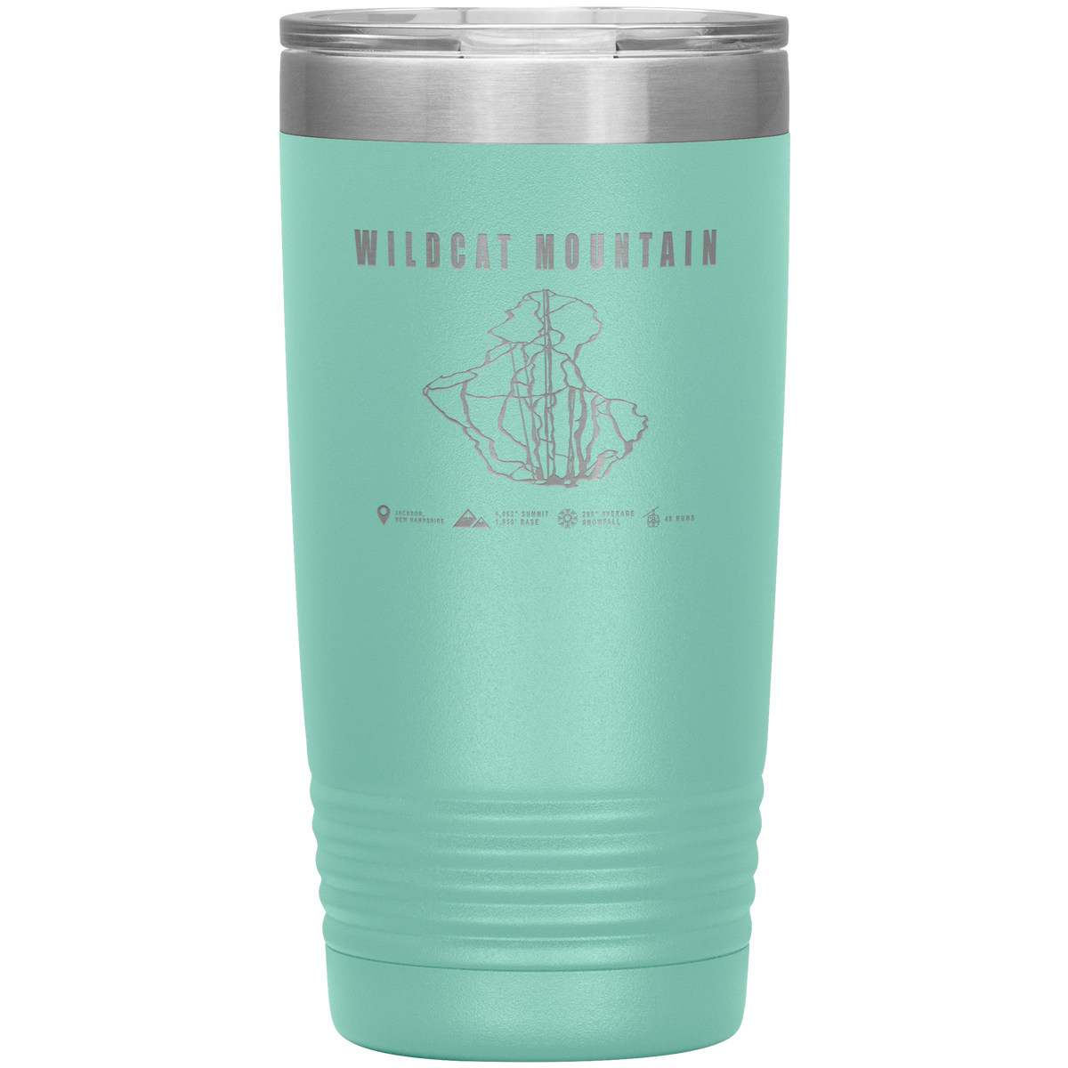 Wildcat Mountain, New Hampshire Ski Trail Map 20oz Tumbler - Powderaddicts