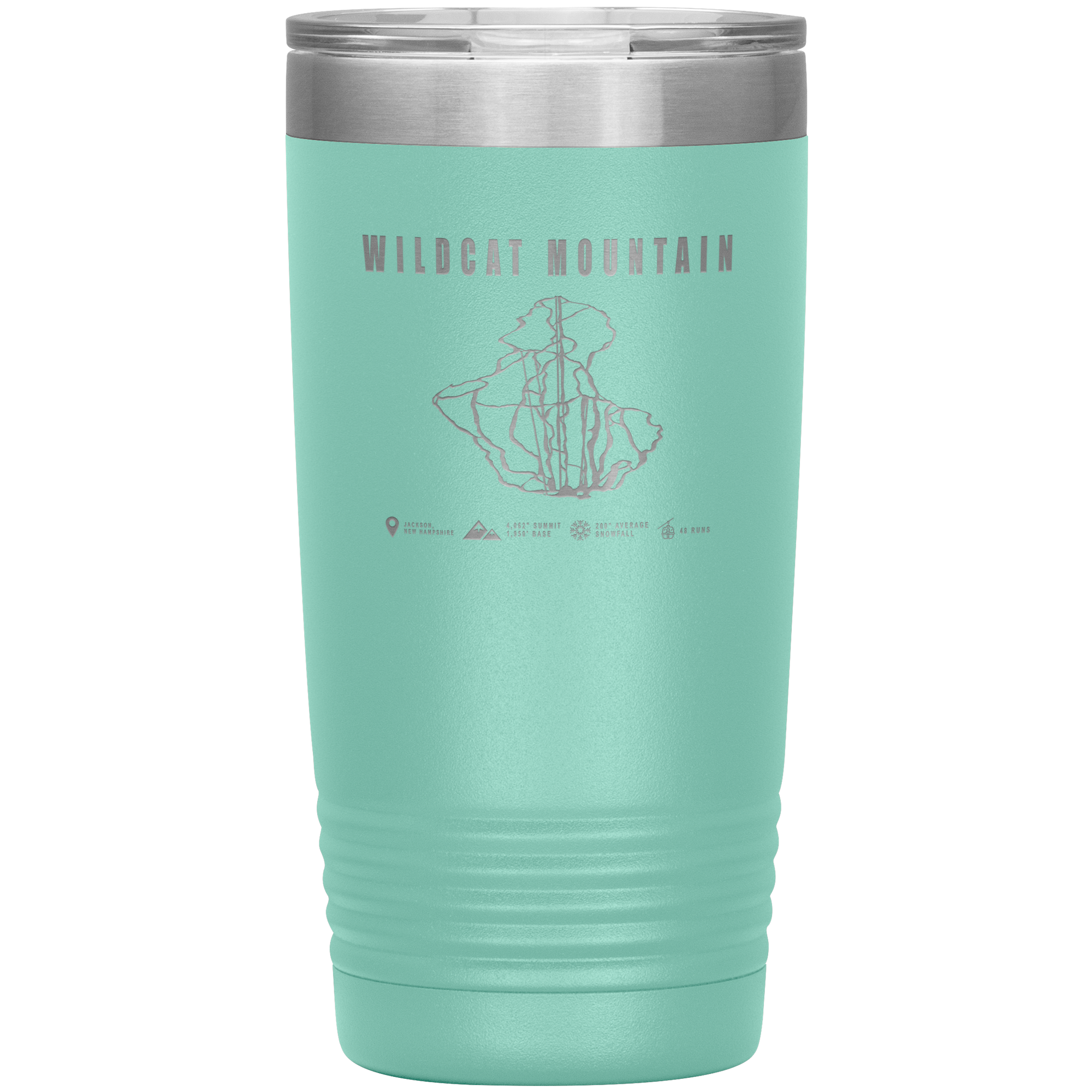 Wildcat Mountain, New Hampshire Ski Trail Map 20oz Tumbler - Powderaddicts