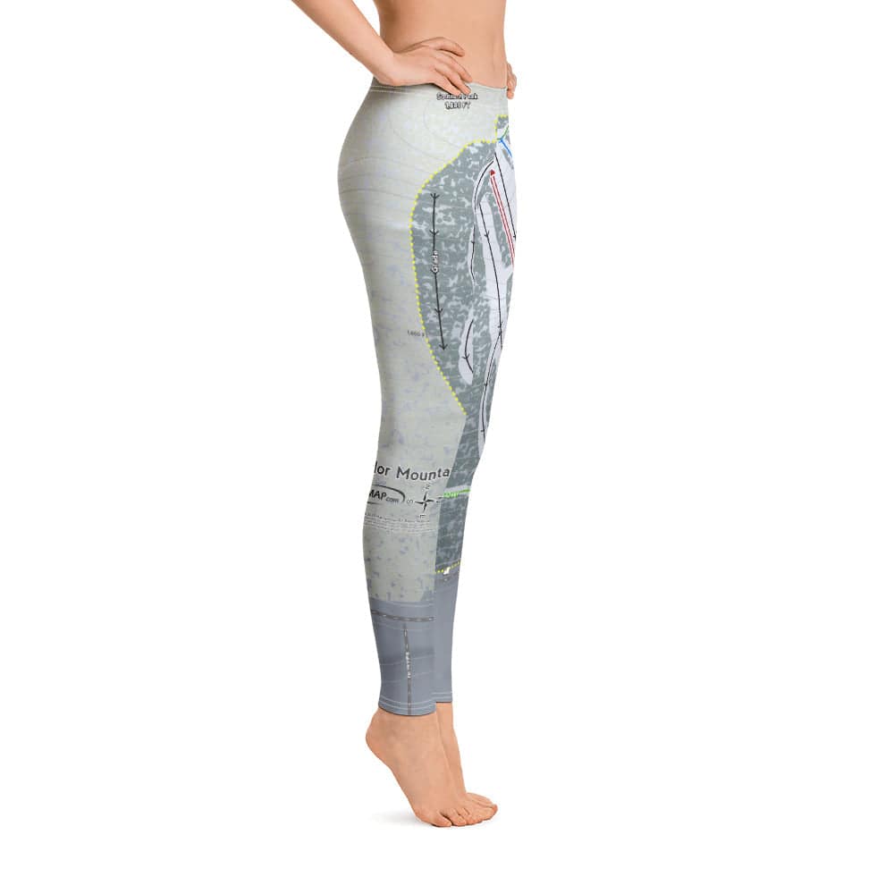 Labrador Mountain, New York Ski Trail Map Women's Base Layer Bottom - Powderaddicts