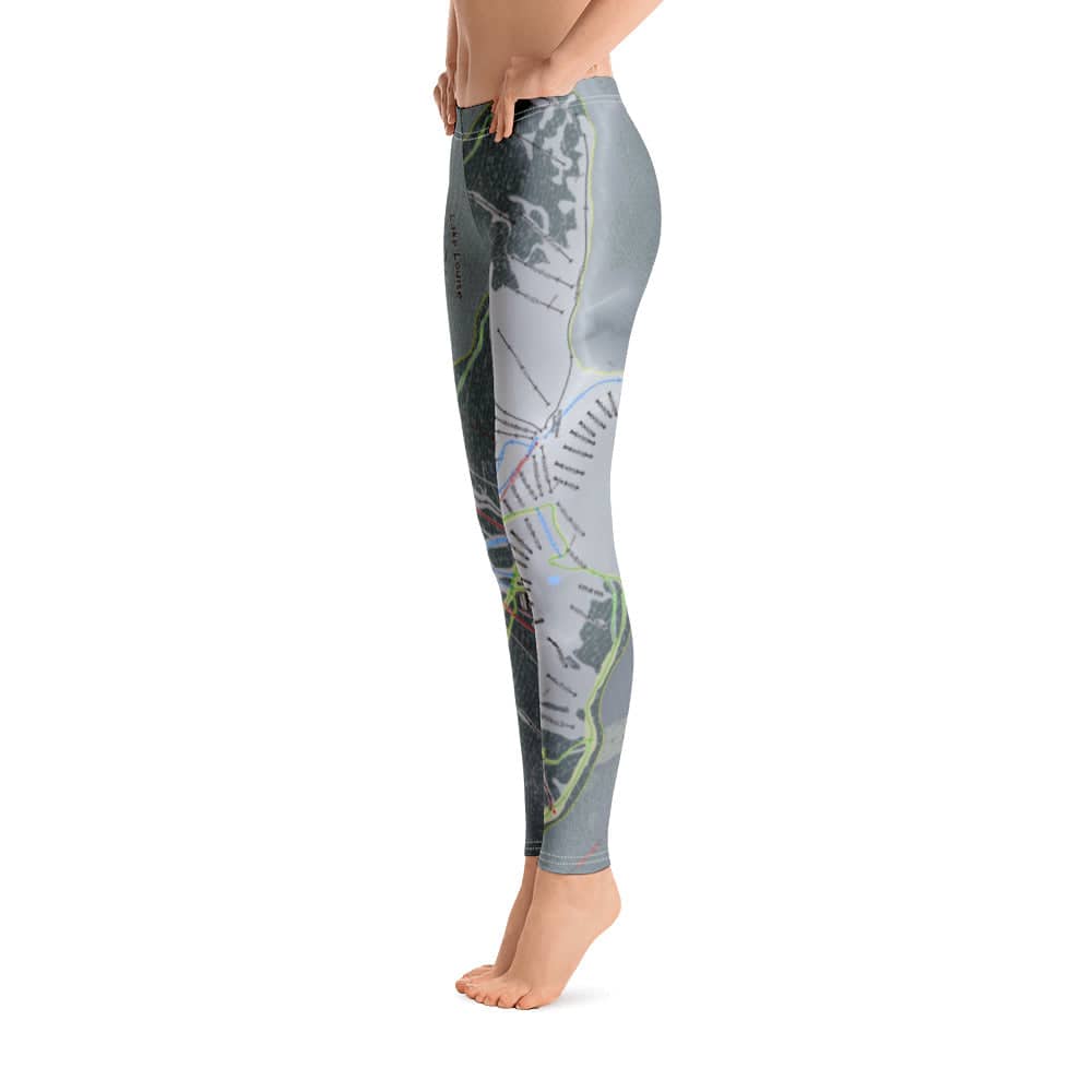 Lake Louise, Alberta Ski Trail Map Women's Base Layer Bottom - Powderaddicts