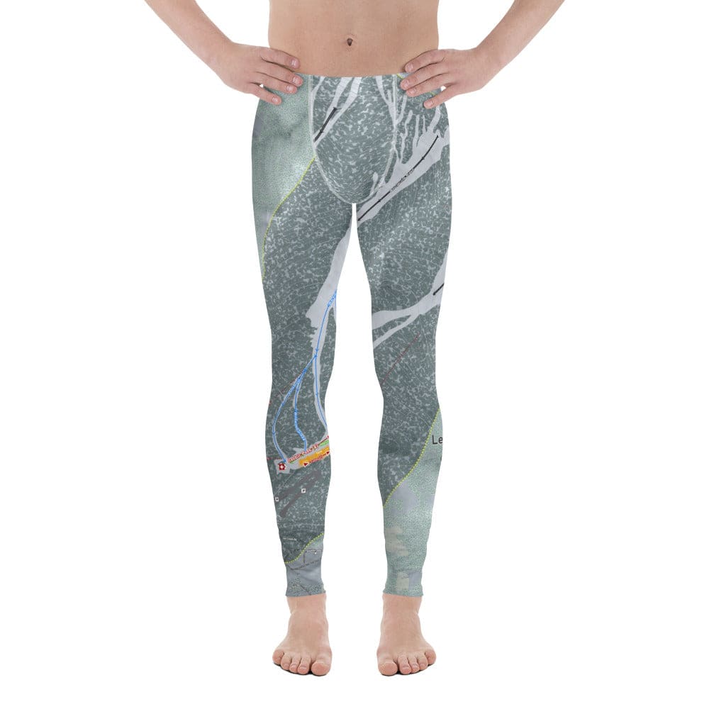 Lee Canyon, Nevada Ski Trail Map Men's Base Layer Bottom - Powderaddicts