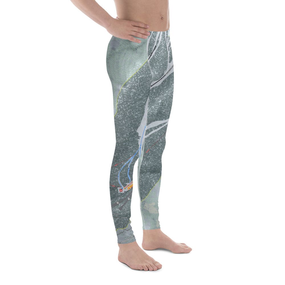 Lee Canyon, Nevada Ski Trail Map Men's Base Layer Bottom - Powderaddicts