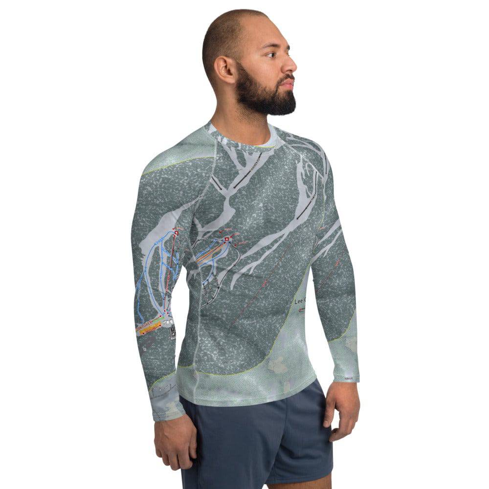Lee Canyon, Nevada Ski Trail Map Men's Base Layer Top - Powderaddicts