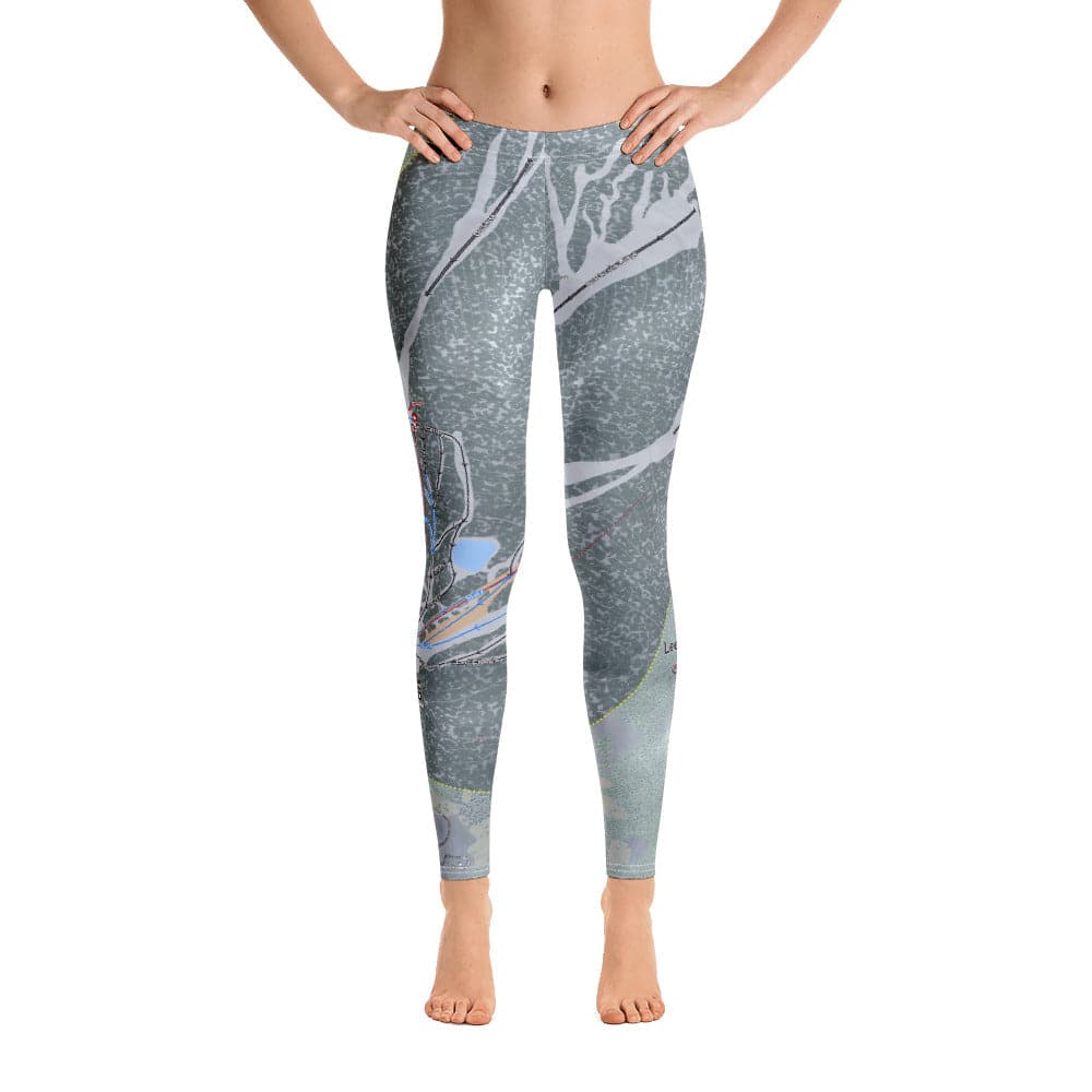 Lee Canyon, Nevada Ski Trail Map Women's Base Layer Bottom - Powderaddicts