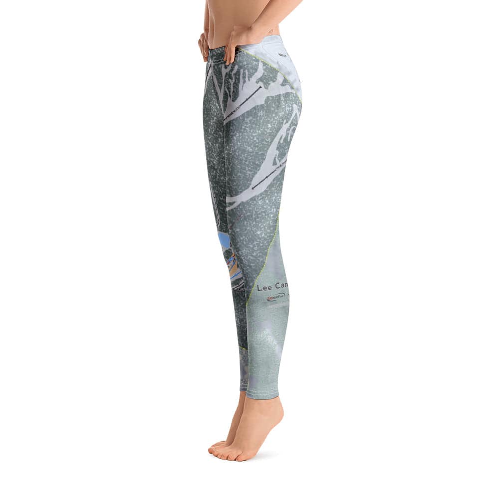 Lee Canyon, Nevada Ski Trail Map Women's Base Layer Bottom - Powderaddicts
