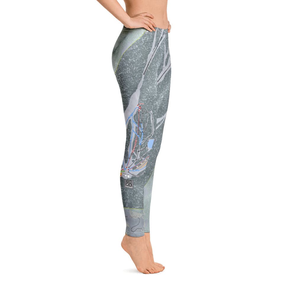 Lee Canyon, Nevada Ski Trail Map Women's Base Layer Bottom - Powderaddicts