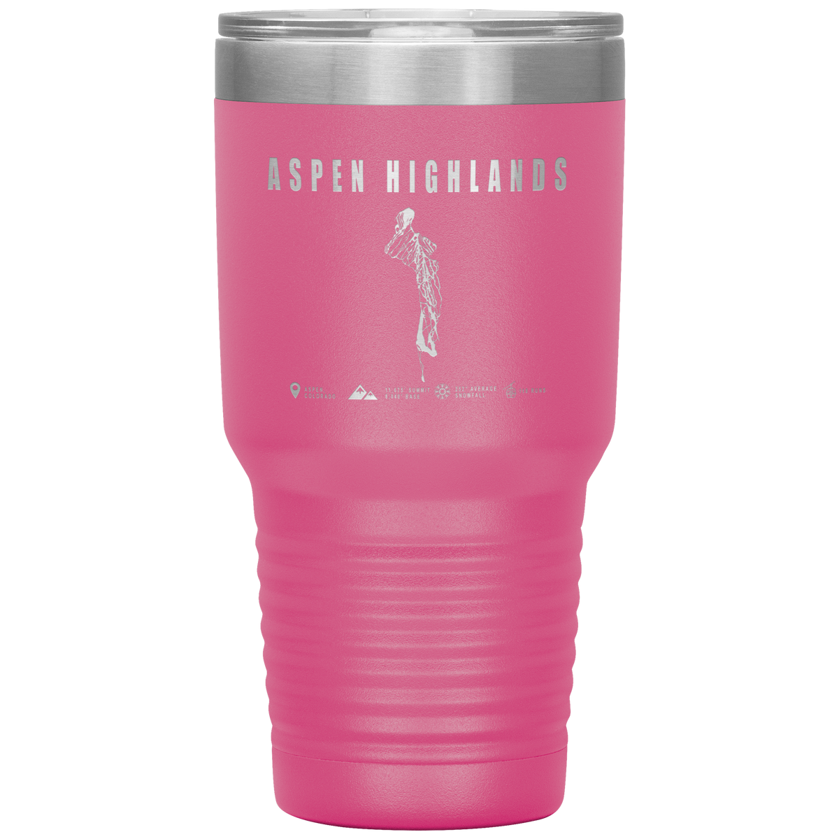 Aspen Highlands, Colorado Ski Resort 30oz Tumbler - Powderaddicts