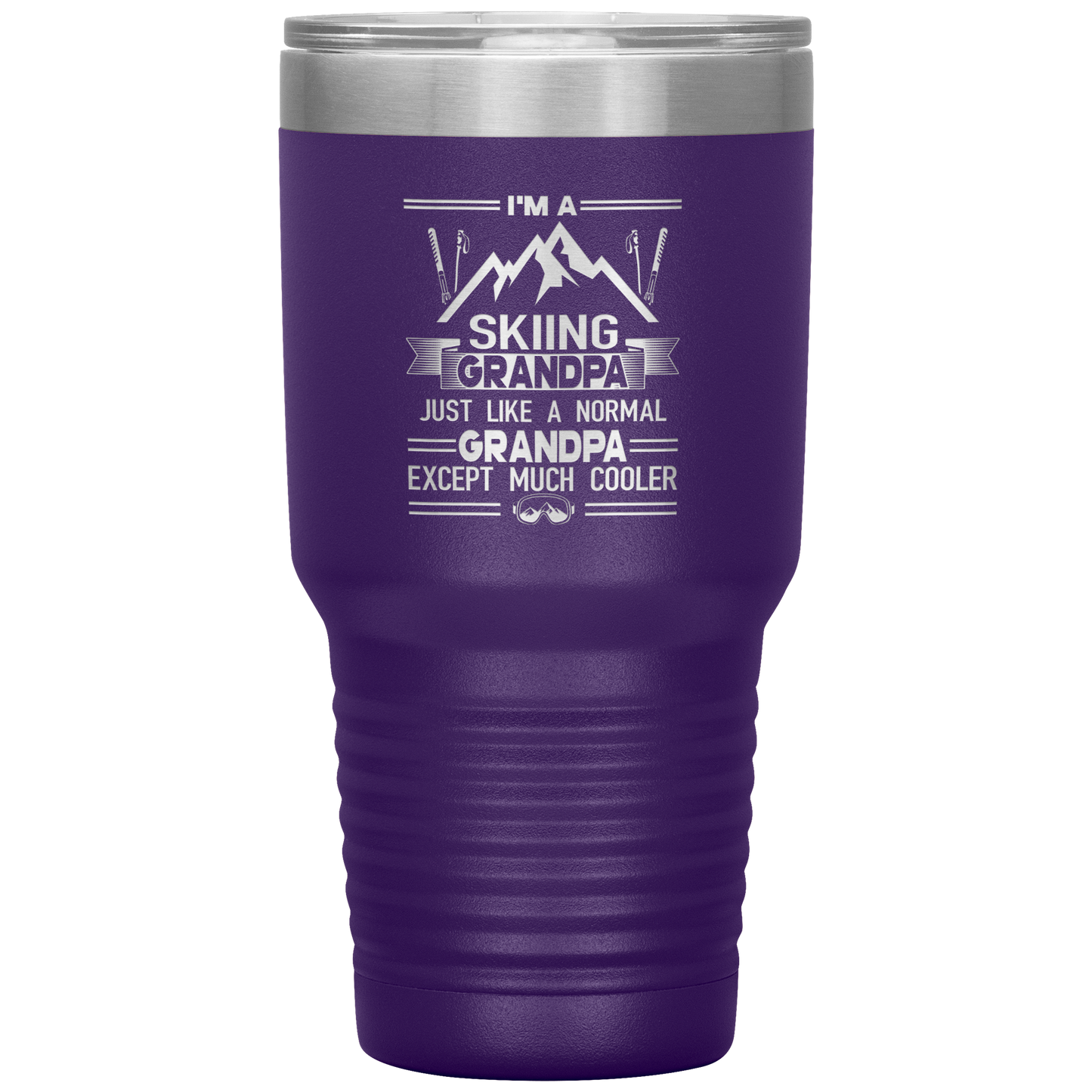 I'm A Skiing Grandpa 30oz Tumbler - Powderaddicts