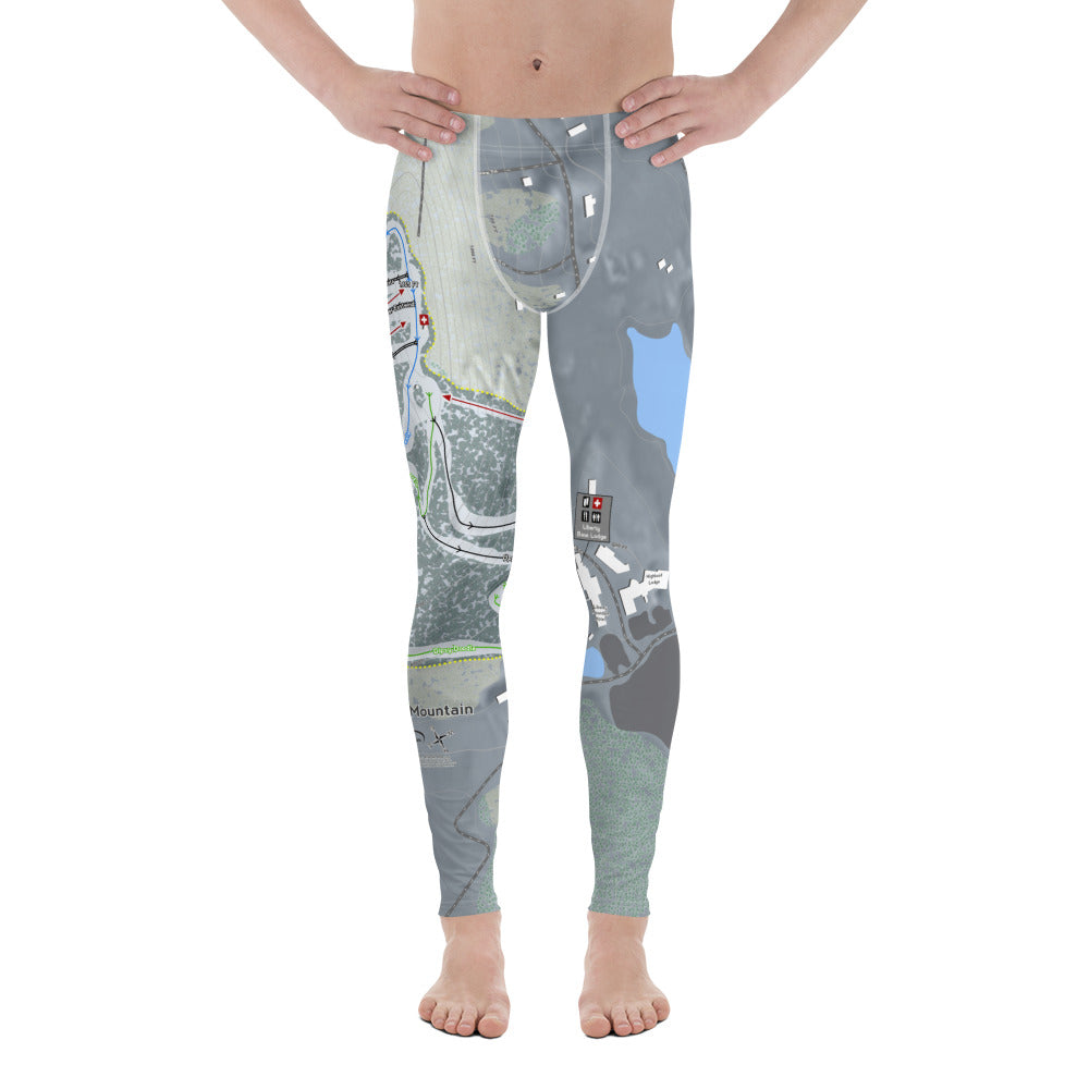 Liberty Mountain, Pennsylvania Ski Trail Map Men's Base Layer Bottom - Powderaddicts