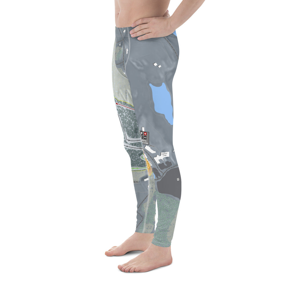 Liberty Mountain, Pennsylvania Ski Trail Map Men's Base Layer Bottom - Powderaddicts