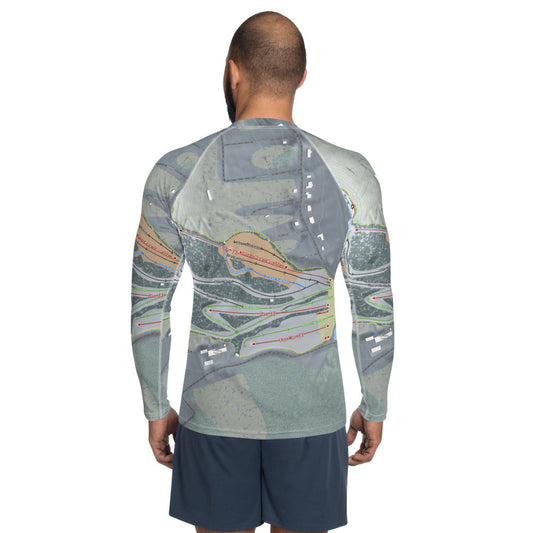 Liberty Mountain, Pennsylvania Ski Trail Map Men's Base Layer Top - Powderaddicts