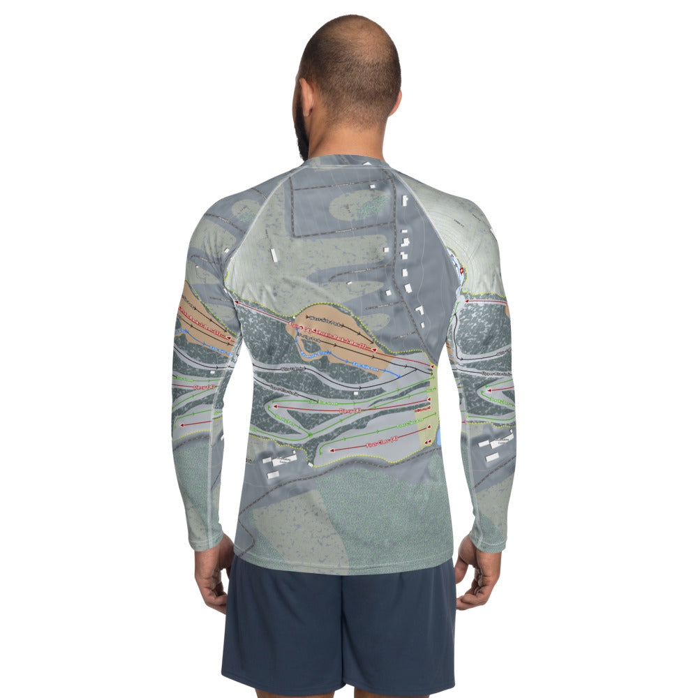 Liberty Mountain, Pennsylvania Ski Trail Map Men's Base Layer Top - Powderaddicts