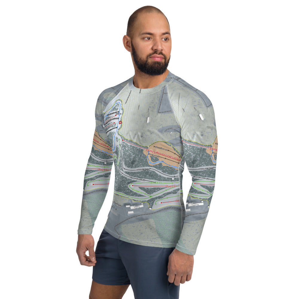 Liberty Mountain, Pennsylvania Ski Trail Map Men's Base Layer Top - Powderaddicts